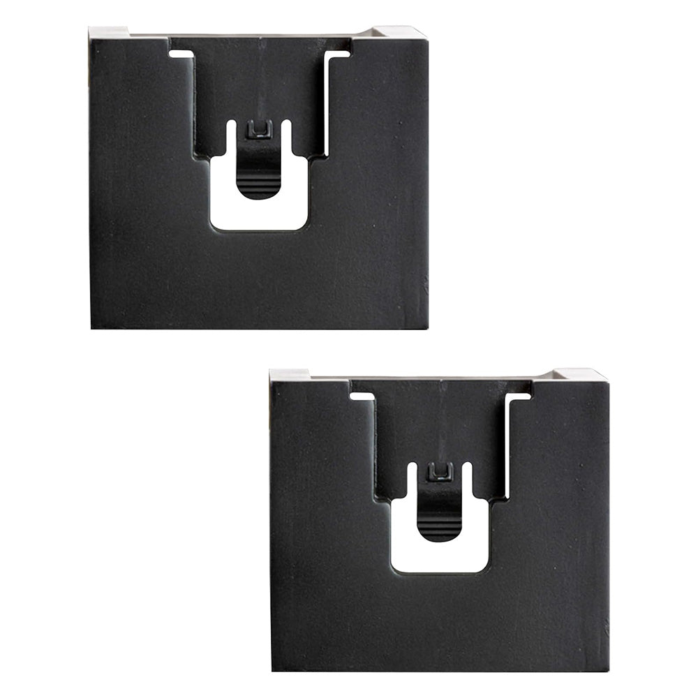 Tool-Free Gutter Mount for Tuffenough Solar Outdoor Lights 2500LM, 2-Pack, Black